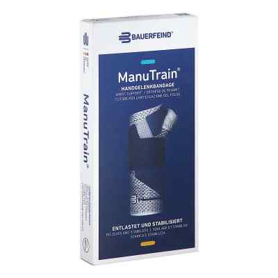 Manutrain Handgelenkbandage Größe 3 links titan 1 stk von Bauerfeind AG / Orthopädie PZN 01285996