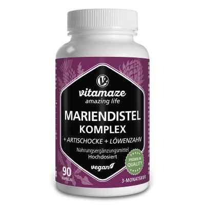 Mariendistel Komplex Artischocke+Löwenzahn veg.Kps 90 stk von Vitamaze GmbH PZN 18601102