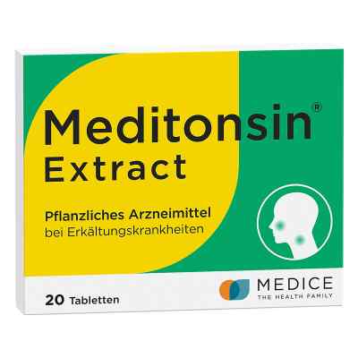 Meditonsin Extract Pflanzliche Erkältungstabletten 20 stk von MEDICE Arzneimittel Pütter GmbH&Co.KG PZN 19846900