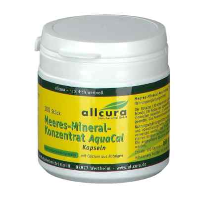 Meeresalgen Konzentr.rotalgen mit nat.Calcium Kapsel (n) 100 stk von allcura Naturheilmittel GmbH PZN 01866032