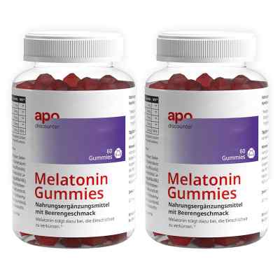Melatonin Gummies von apodiscounter 2x60 stk von IVC Pragen GmbH PZN 08102756