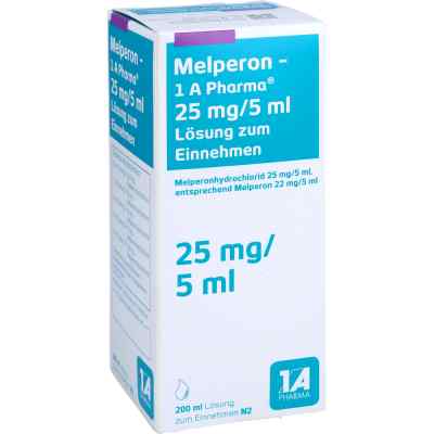 Melperon-1A Pharma 25mg/5ml Lösung zum Einnehmen 200 ml von 1 A Pharma GmbH PZN 10334015