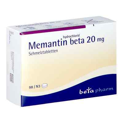 Memantinhydrochlorid beta 20 mg Schmelztabletten 98 stk von betapharm Arzneimittel GmbH PZN 09890308