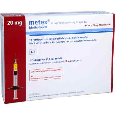 Metex Fs 20 mg 50 mg/ml iniecto -lsg.i.e.fertigspr. 12 stk von Medac GmbH PZN 01178154