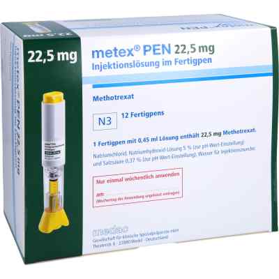 Metex Pen 22,5 mg iniecto -lsg.in einem Fertigpen 12 stk von Medac GmbH PZN 09668426