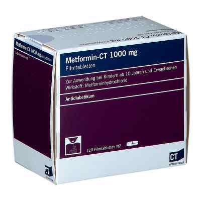 Metformin-ct 1.000 mg Filmtabletten 120 stk von AbZ Pharma GmbH PZN 00824600