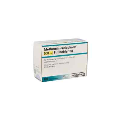 Metformin-ratiopharm 500 mg Filmtabletten 120 stk von ratiopharm GmbH PZN 00189747
