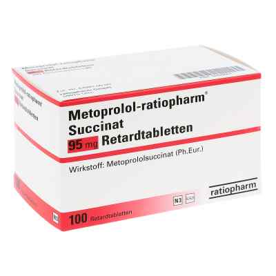 Metoprolol-ratiopharm Succinat 95mg 100 stk von ratiopharm GmbH PZN 00089661