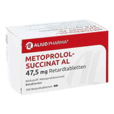 Metoprololsuccinat AL 47,5mg 100 stk von ALIUD Pharma GmbH PZN 07097020