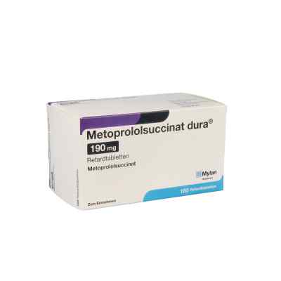 Metoprololsuccinat dura 190mg 100 stk von Viatris Healthcare GmbH PZN 02953098