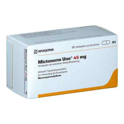Mictonorm Uno 45 mg Hartk.m.veränd.wirkst.-frs. 98 stk von APOGEPHA Arzneimittel GmbH PZN 07541609