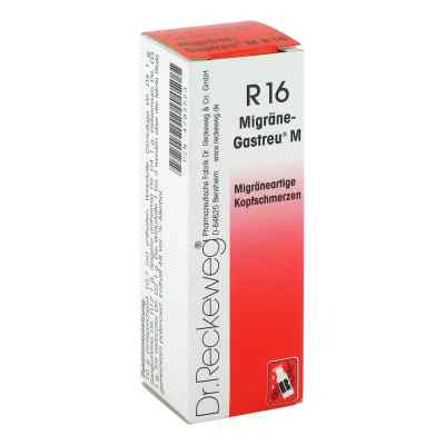 Migräne Gastreu M R 16 Tropfen 22 ml von Dr.RECKEWEG & Co. GmbH PZN 04793523