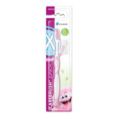Miradent Carebrush Junior Zahnbürste 6-12 J.pink 1 stk von Hager Pharma GmbH PZN 19108527
