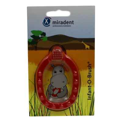 Miradent Kinder-lernzahnbürste Infant-o-brush rot 1 stk von Hager Pharma GmbH PZN 02172691
