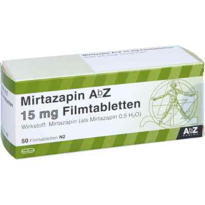 Mirtazapin Abz 15 mg Filmtabletten 50 stk von AbZ Pharma GmbH PZN 03123080