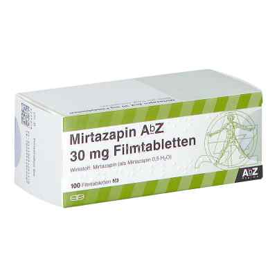 Mirtazapin Abz 30 mg Filmtabletten 100 stk von AbZ Pharma GmbH PZN 03123157
