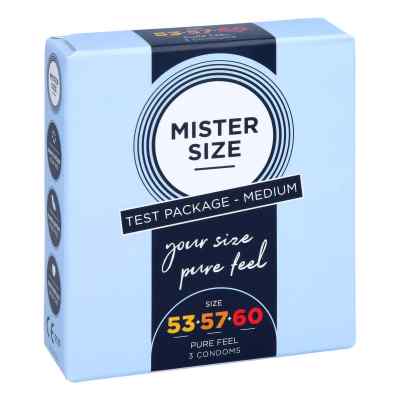 Mister Size Probierpackung 53-57-60 Kondome 3 stk von IMP GmbH International Medical P PZN 14373874