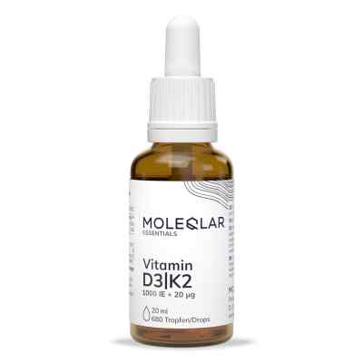 Moleqlar Vitamin D3/K2 1000 I.E.+20 Μg Tropfen 20 ml von MoleQlar GmbH PZN 19790849