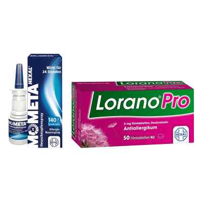 Mometahexal Heuschnupfenspray 18 g + Loranopro 5 mg Tbl. 50 stk 1 Pck von Hexal AG PZN 08102887