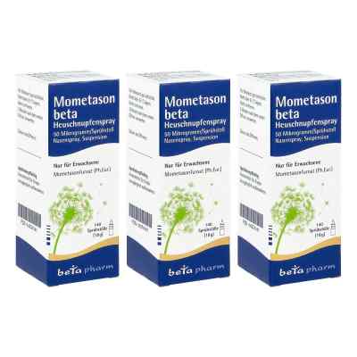 Mometason beta Heuschnupfenspray 50[my]g/sp.140 Sp 3x18 g von betapharm Arzneimittel GmbH PZN 08104675