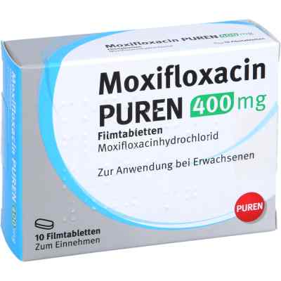 Moxifloxacin Puren 400 mg Filmtabletten 10 stk von PUREN Pharma GmbH & Co. KG PZN 11356616