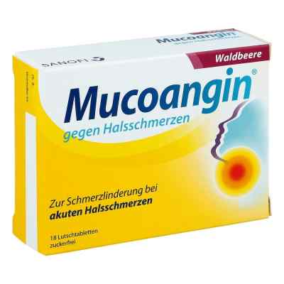Mucoangin gegen Halsschmerzen Waldbeere Lutschtabletten 18 stk von A. Nattermann & Cie GmbH PZN 07314486