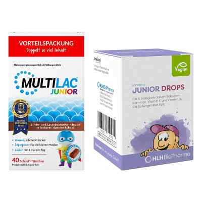 Multilac Junior Darmsynbiotikum + Lactobact Junior Drops