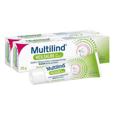 Multilind Wund- und Heilsalbe mit Nystatin und Zinkoxid 2x25 g von STADA Consumer Health Deutschland GmbH PZN 08102250