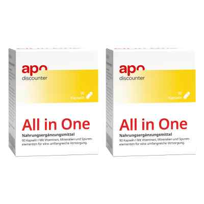 Multivitamin All In One Kapseln von apodiscounter 2x90 stk von apo.com Group GmbH PZN 08102209