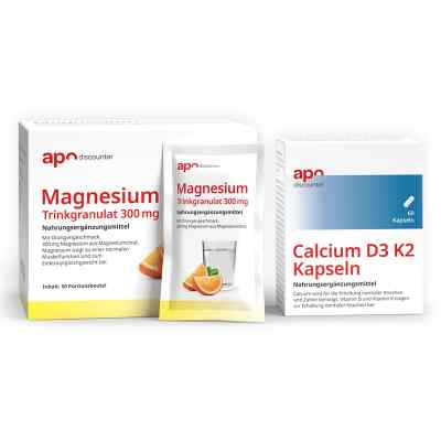 Muskeln & Knochen Sparset – Magnesium + Calcium D3 K2 1 Set von  PZN 08107262
