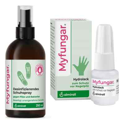Myfungar Desinfizierendes Schuhspray+Myfungar Nagellack Lösung 1 Set von  PZN 08107768