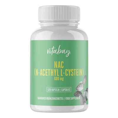 Nac 600 Mg N-Acetyl L-Cystein vegan Kapseln 120 stk von Vitabay CV PZN 18236849