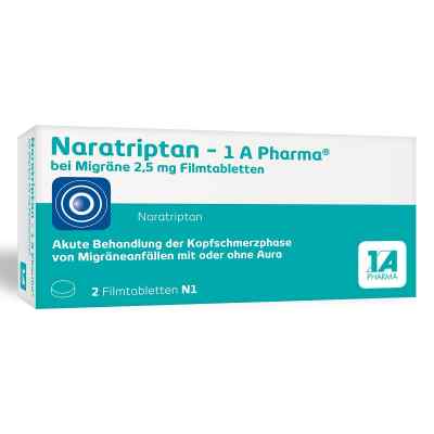 Naratriptan - 1 A Pharma® bei Migräne 2,5 mg Filmtabletten