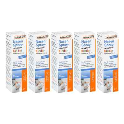 Nasenspray ratiopharm® Kinder 5x10 ml von ratiopharm GmbH PZN 08102426