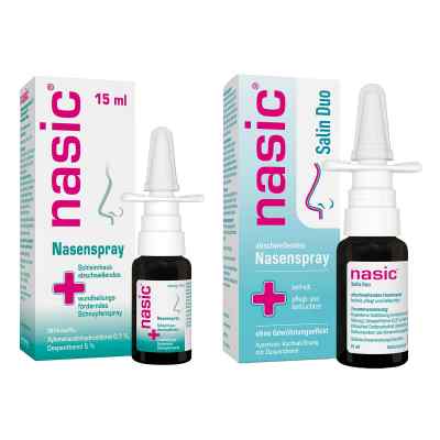 Nasic Nasenspray (15 ml) und Nasic Salin Duo Nasenspray (15 ml) 1 Set von MCM KLOSTERFRAU Vertr. GmbH PZN 08105222