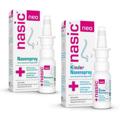 Nasic neo Nasenspray Erwachsene und Nasic neo Nasenspray Kinder 1 Pck von MCM KLOSTERFRAU Vertr. GmbH PZN 08102502