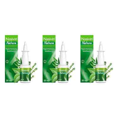 Nasivin Natura Nasenspray 3x20 ml von WICK Pharma - Zweigniederlassung PZN 08102444