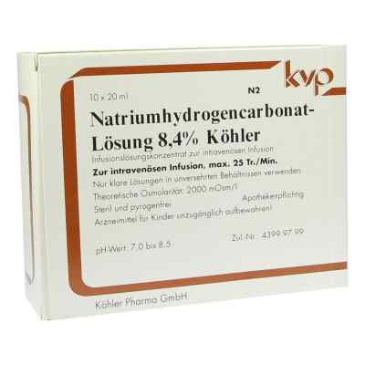 Natrium Hydrogencarbonat 8,4% 10X20 ml von Köhler Pharma GmbH PZN 02699926