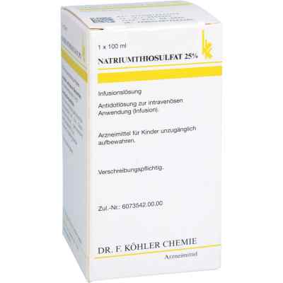 Natrium Thiosulfat 25% Flasche 100 ml von Dr. F. Köhler Chemie GmbH PZN 01864961