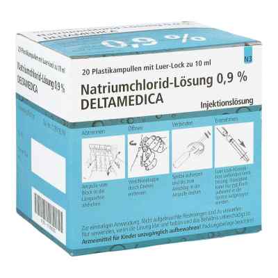 Natriumchlorid-lösung 0,9% Deltamedica Luer-lo Pl. 20X10 ml von DELTAMEDICA GmbH PZN 17393050