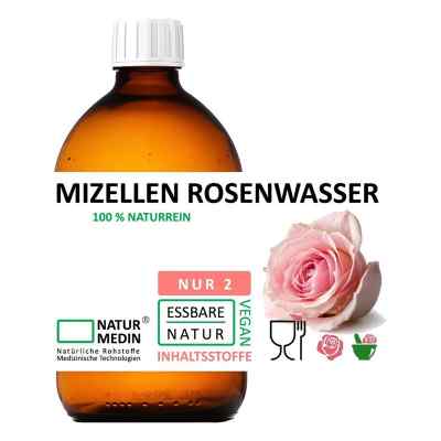 Naturmedin Mizellenwasser mit Rosenwasser Glas 500 ml von Falkengold GmbH PZN 20341861