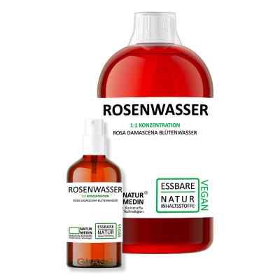 Naturmedin Rosenwasser 1000 ml + 100 ml 1100 ml von Falkengold GmbH PZN 08107060