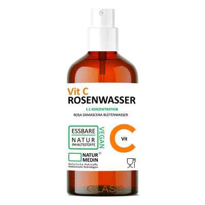 Naturmedin Vitamin-C Rosenwasser Glas 100 ml von Falkengold GmbH PZN 20341772