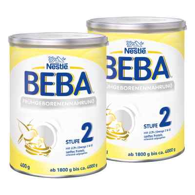 Nestle Beba Frühgeborenen Nahrung Stufe 2 2er Paket 2x400 g von  PZN 08130216