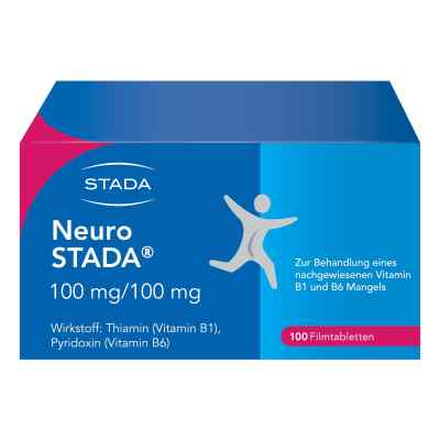 Neuro STADA Vitamin B1/ Vitamin B6 100mg/100mg Filmtabletten 100 stk von STADA GmbH PZN 00871261