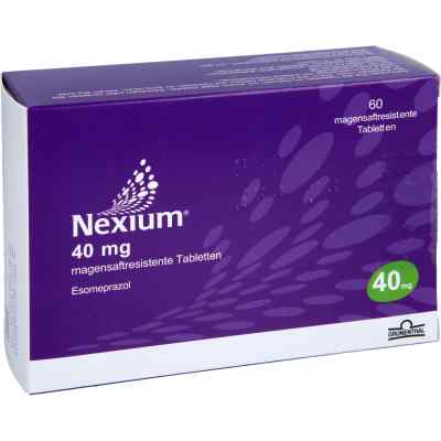 Nexium 40 mg magensaftresistente Tabletten 60 stk von Abacus Medicine A/S PZN 16385545