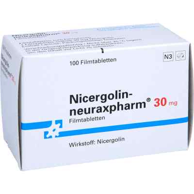 Nicergolin neuraxpharm 30 mg Filmtabletten 100 stk von neuraxpharm Arzneimittel GmbH PZN 01267188