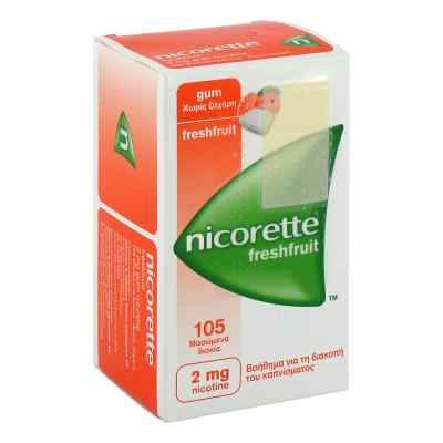 Nicorette 2mg freshfruit 105 stk von EMRA-MED Arzneimittel GmbH PZN 04370248