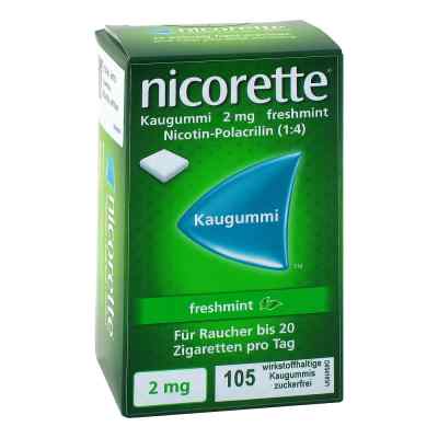 Nicorette 2mg freshmint 105 stk von Pharma Gerke Arzneimittelvertrie PZN 07274812
