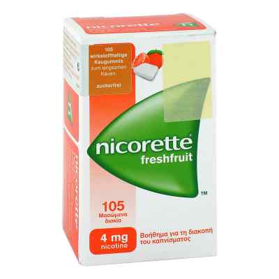 Nicorette 4 mg freshfruit Kaugummi 105 stk von kohlpharma GmbH PZN 13754031